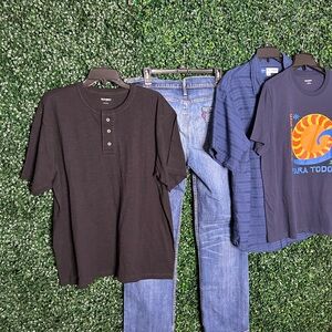 Almost New Levi’s and Old Navy clothes.